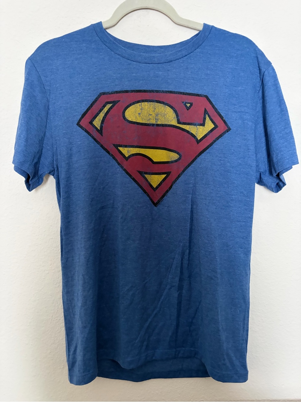 Old Navy Blue Short Sleeve Collectible Tee with Superman Crest